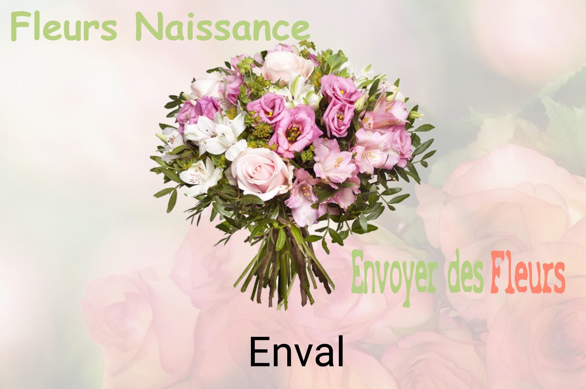 Bouquet de fleurs de naissance livré à Enval